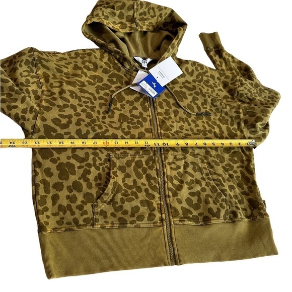 JoyLab Full zip Army Cheetah Print Hoodie Jacket Size Small - Picture 7 of 17